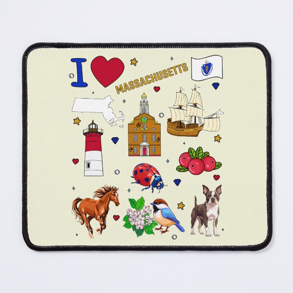 Item preview, I Heart Massachusetts Travel & Souvenir Art | New England Pride designed and sold by mashmosh.