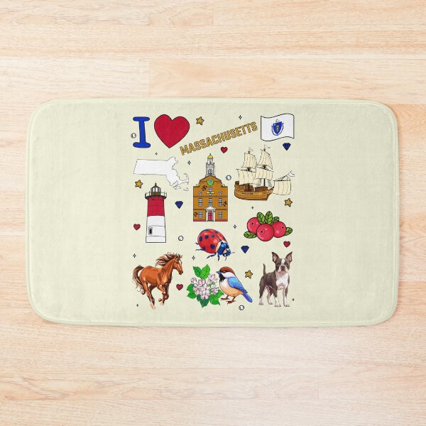 Item preview, I Heart Massachusetts Travel & Souvenir Art | New England Pride designed and sold by mashmosh.