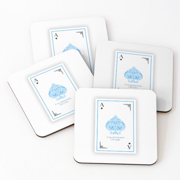 Item preview, Blue Ace of Spades - The First Trick - Cardistry Art designed and sold by Armagan Design.