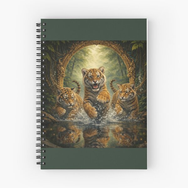 Item preview, Tiger Cubs Portal Guardians – Playful Spirits of the Wild designed and sold by GeoWild Designs.