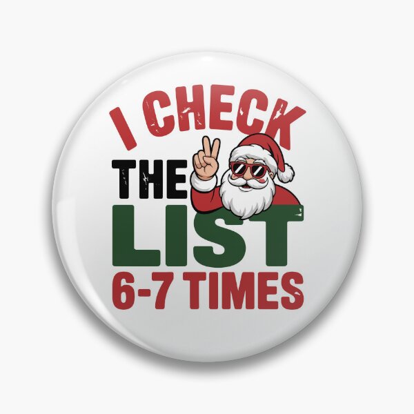 Artikelvorschau, Lustiger Weihnachtsmann: Ich überprüfe die Liste 6-7 Mal, Weihnachtshumor, Lustiges Weihnachtsmann-Design entworfen und verkauft von Merchall store.
