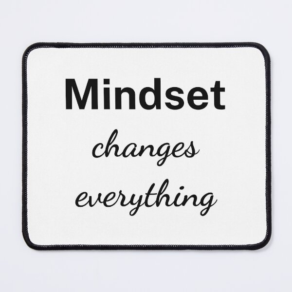Item preview, Mindset Changes Everything Bold Script designed and sold by affirzone.