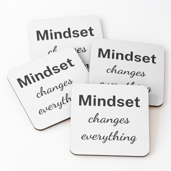 Item preview, Mindset Changes Everything Bold Script designed and sold by affirzone.