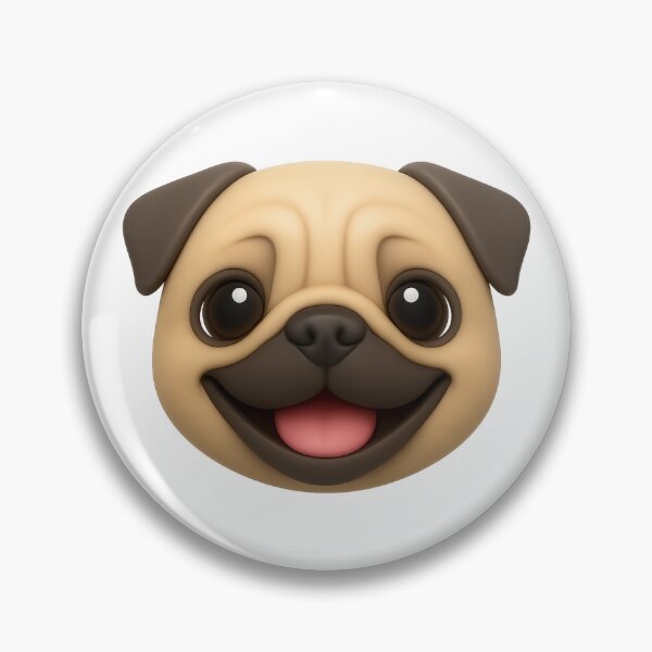 Item preview, Happy Pug Emoji designed and sold by Cats and Other Things.