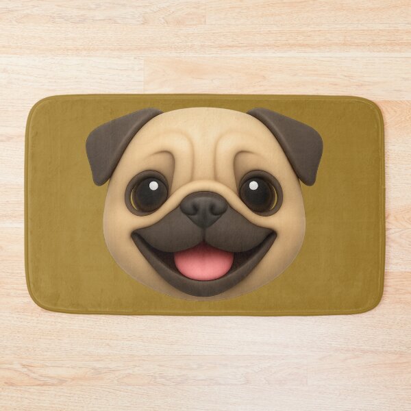 Item preview, Happy Pug Emoji designed and sold by Cats and Other Things.