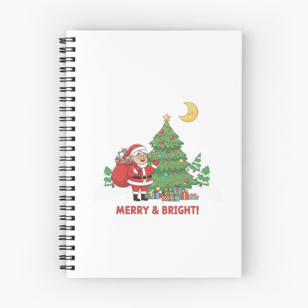 Item preview, Cute Mrs. Claus Mother Christmas with Gifts and Decorated Tree - Merry & Brig designed and sold by Satpura punti baba .