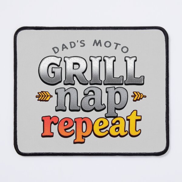 Item preview, Dad's Motto Grill Nap Repeat Funny Father designed and sold by SholoStudio.