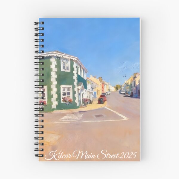 Item preview, Kilcar Main Street oil painting format Co Donegal designed and sold by OliDesigns.