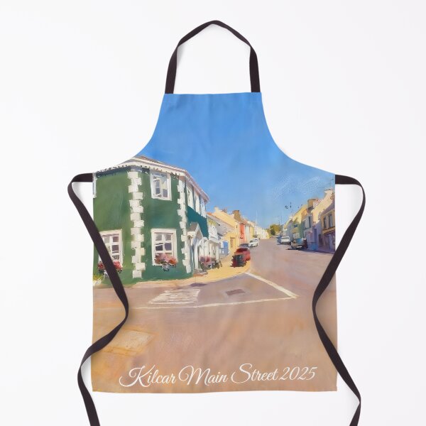 Item preview, Kilcar Main Street oil painting format Co Donegal designed and sold by OliDesigns.