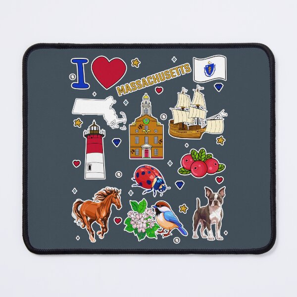 Item preview, I Love Massachusetts | State Pride Collection designed and sold by mashmosh.