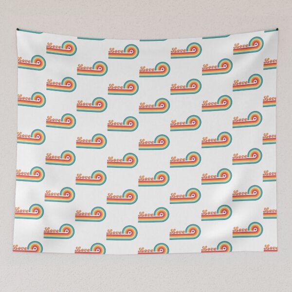 Item preview, Retro Vintage LOVE Wave  designed and sold by TaraMarieStudio.