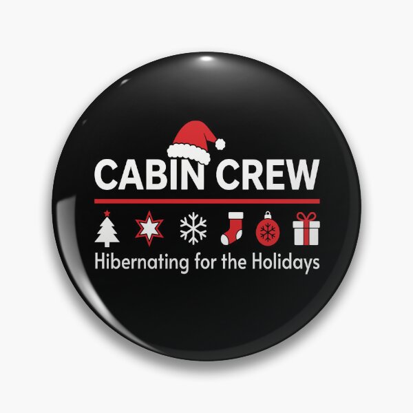 Item preview, Cabin Crew Hibernating for the Holidays: Winter Travel Humor, Cozy Seasonal Quote Retro Graphic Art designed and sold by Merchall  store.