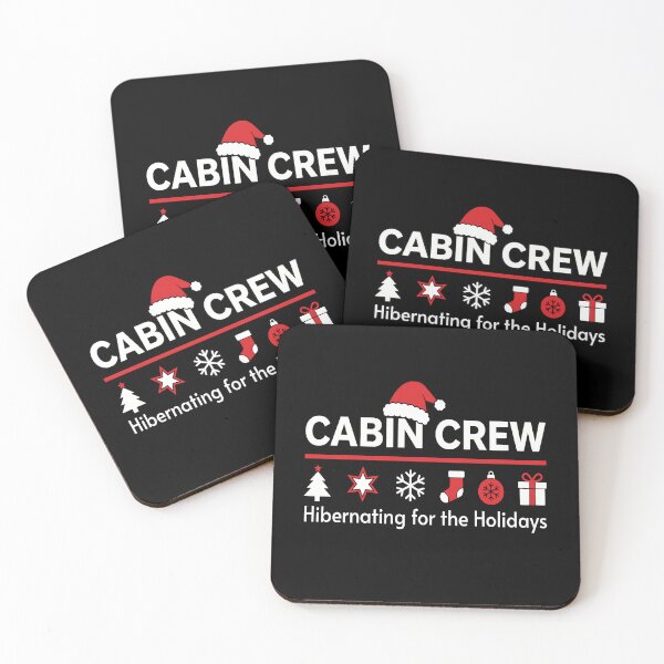 Item preview, Cabin Crew Hibernating for the Holidays: Winter Travel Humor, Cozy Seasonal Quote Retro Graphic Art designed and sold by Merchall  store.
