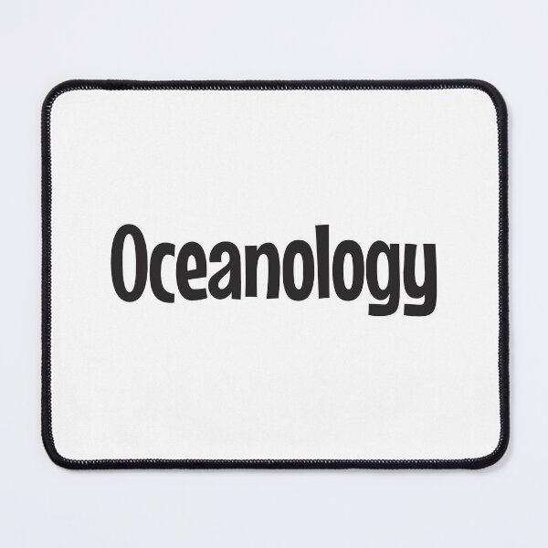 Item preview, Oceanology in black text designed and sold by Think4Prints.
