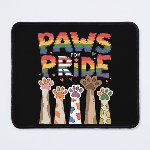 Item preview, Paws For Pride Month LGBTQ Gay Lesbian Pets Cats Dogs Lover designed and sold by MythWoot.