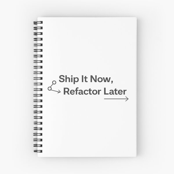 Item preview, Ship It Now, Refactor Later — Developer Workflow Quote designed and sold by techy-rrr.