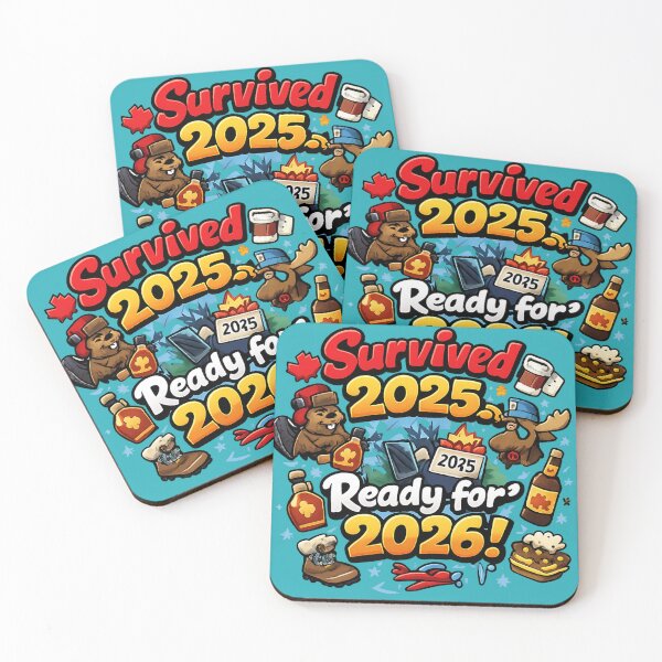 Item preview, Survivor of 2025, ready for 2026 – Canadian New Year's Eve Humor designed and sold by mocci10.