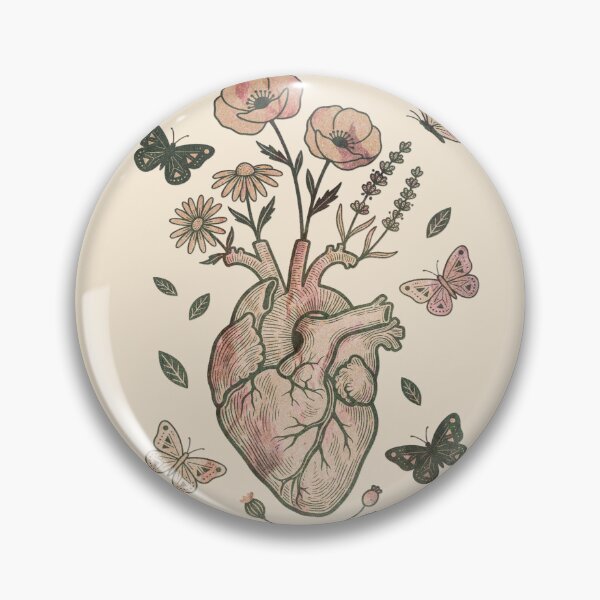Item preview, Mental Health Warrior - Botanical Heart Empowerment Design designed and sold by gringoods.
