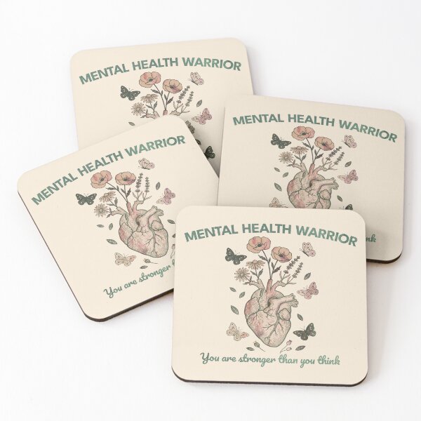 Item preview, Mental Health Warrior - Botanical Heart Empowerment Design designed and sold by gringoods.