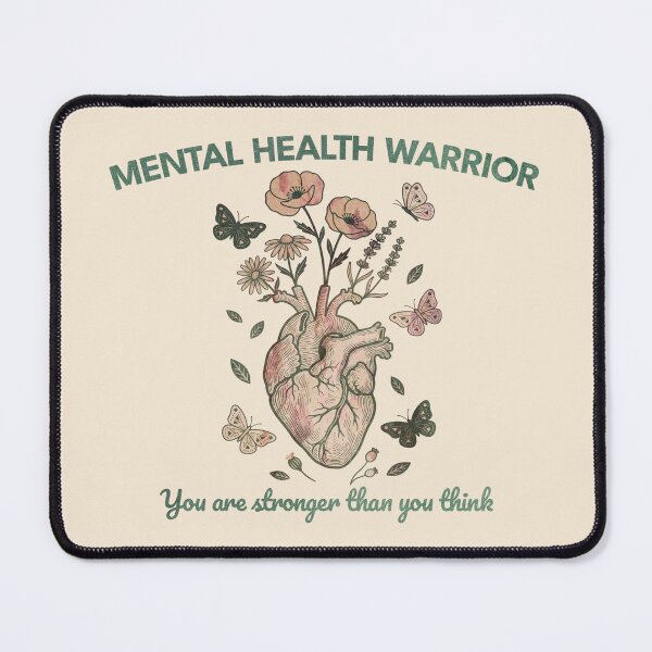 Item preview, Mental Health Warrior - Botanical Heart Empowerment Design designed and sold by gringoods.