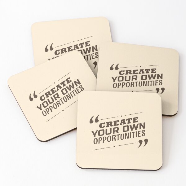 Item preview, Create Your Own Opportunities | Entrepreneurship, Proactive Growth & Ambition Quote designed and sold by Maltachi Designs.