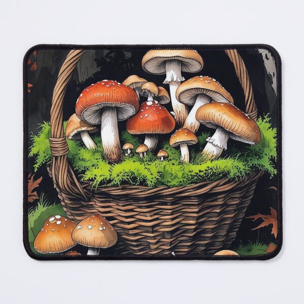 Item preview, Mushroom Forager’s Basket – Cottagecore Forest Finds designed and sold by Deezyned.