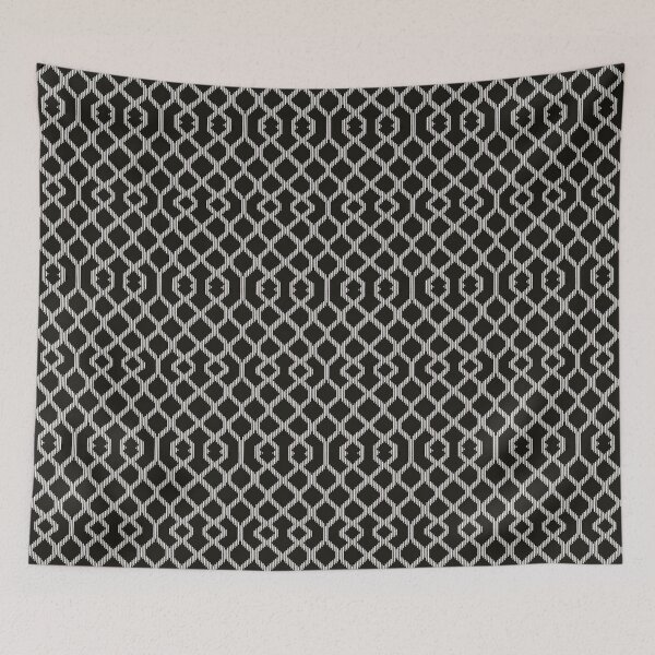 Item preview, Modern Ikat Geometric Pattern - Black and White designed and sold by Ed & Harmony.
