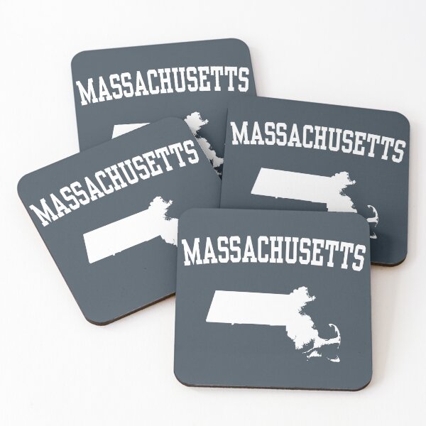 Item preview, Massachusetts State Map - Vintage College Style Text designed and sold by mashmosh.