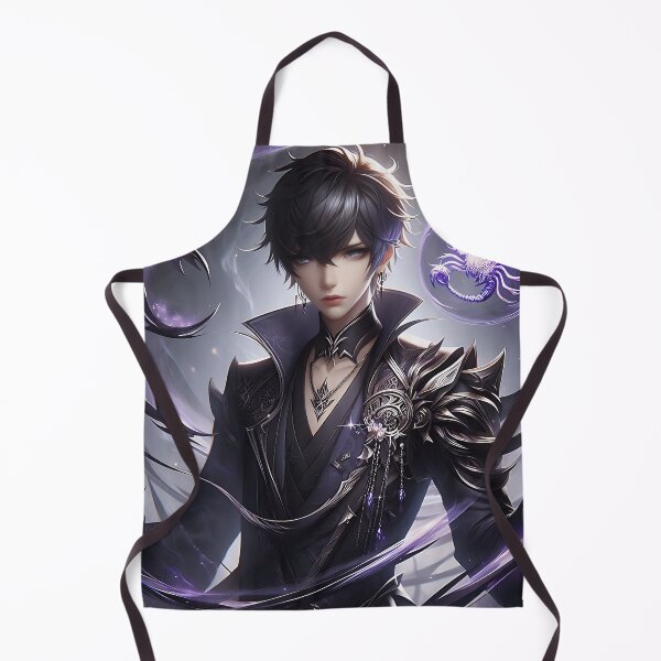 Artikelvorschau, Dark-Fantasy-Anime-Magier | Anime-Junge mit Drachengeist-Illustration entworfen und verkauft von shopwithcare.