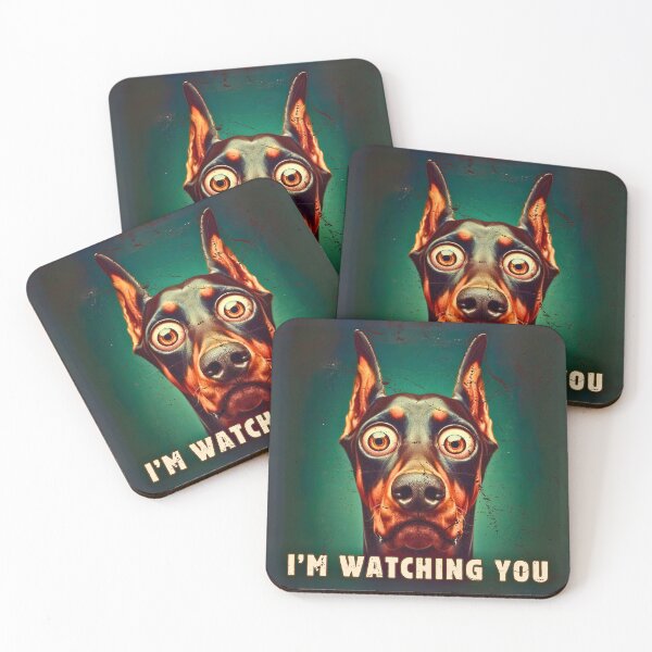 Item preview, I'm Watching You Doberman – Funny Intense Dog Meme Tee designed and sold by Kmcantley.