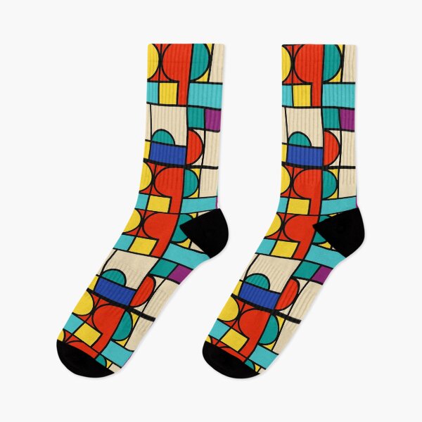 Artikelvorschau, Bauhaus Geometric Gradient Pattern – Colorful Abstract Design entworfen und verkauft von Timegraf.
