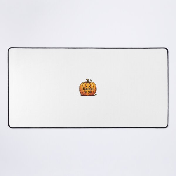 Item preview, Bright, friendly pumpkin saying “Thankful For You!” designed and sold by STICKERS FOR SALE NOW.