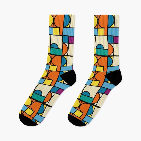 Artikelvorschau, Bauhaus Geometric Gradient Pattern – Colorful Abstract Design entworfen und verkauft von Timegraf.