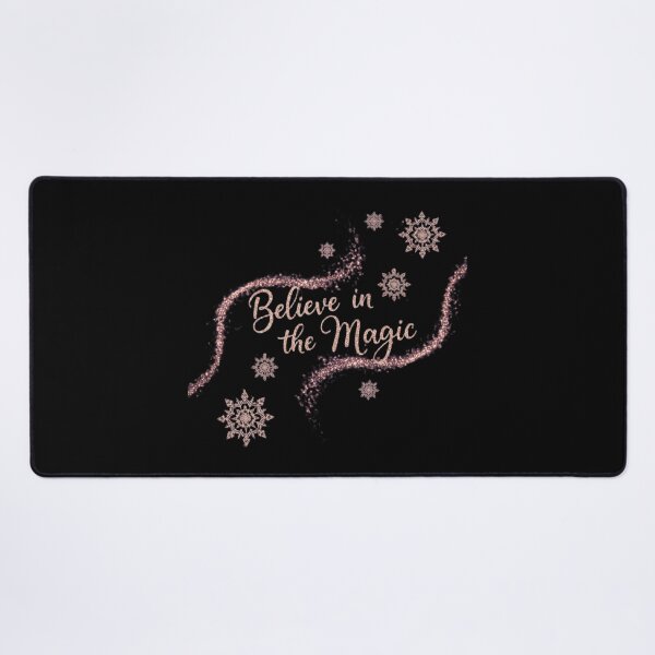 Item preview, Believe in the Magic- Glitter Snowflake Christmas Quote Design designed and sold by Aarvya Fashion Club ( A.F.C ).