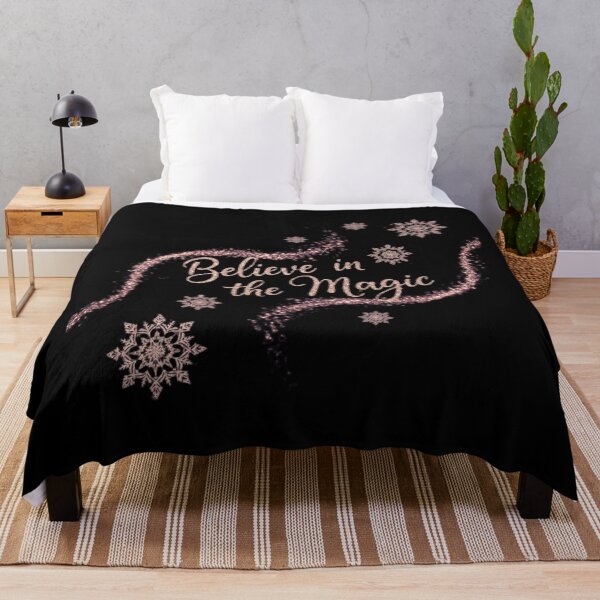 Item preview, Believe in the Magic- Glitter Snowflake Christmas Quote Design designed and sold by Aarvya Fashion Club ( A.F.C ).