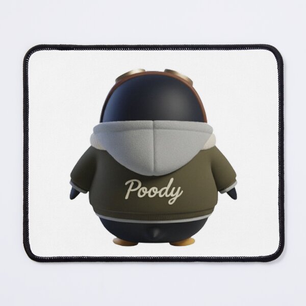 Item preview, Avi Poody – Olive (Back View) | Cute Aviator Penguin Character designed and sold by HNstory.