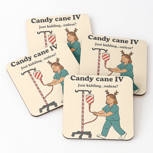 Item preview, Candy Cane IV Nurse designed and sold by Rebuilt Tech LLC.
