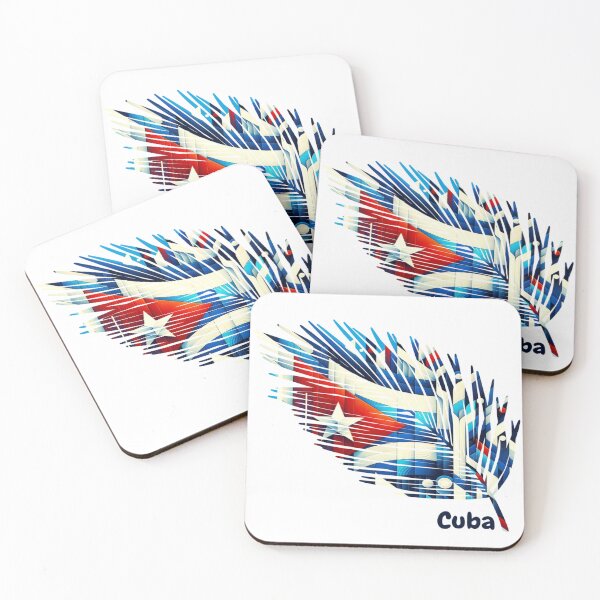 Item preview, Abstract Cuba Flag – Feather Design designed and sold by ArteJorge48.
