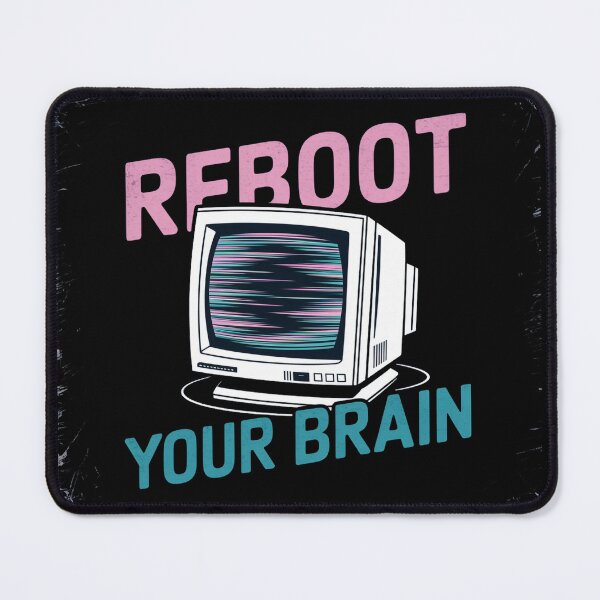 Item preview, REBOOT YOUR BRAIN - Vintage 80s Glitch CRT Design designed and sold by Thompika.