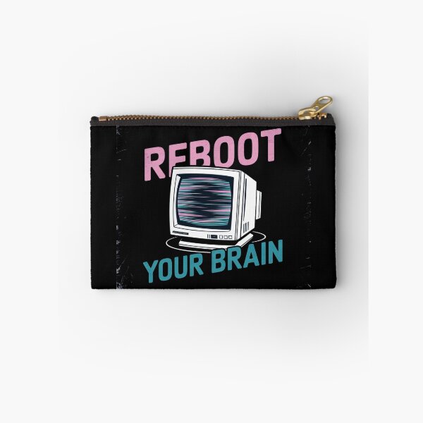 Item preview, REBOOT YOUR BRAIN - Vintage 80s Glitch CRT Design designed and sold by Thompika.