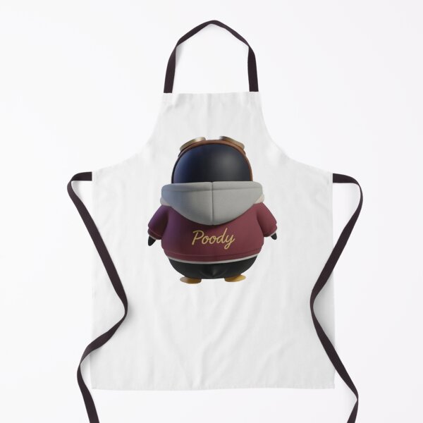 Item preview, Avi Poody – Burgundy (Back View) | Cute Aviator Penguin Character designed and sold by HNstory.