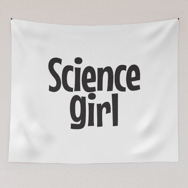 Item preview, Science girl black text designed and sold by Think4Prints.
