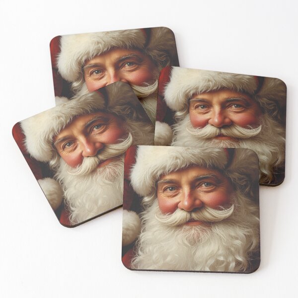 Item preview, Jolly Victorian Santa Claus Close-up Portrait | Detailed Vintage Father Christmas Face | Friendly Old World Saint Nick designed and sold by kinany00.