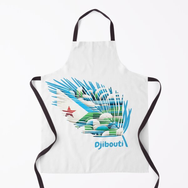 Item preview, Abstract Djibouti Flag – Feather Design designed and sold by ArteJorge48.