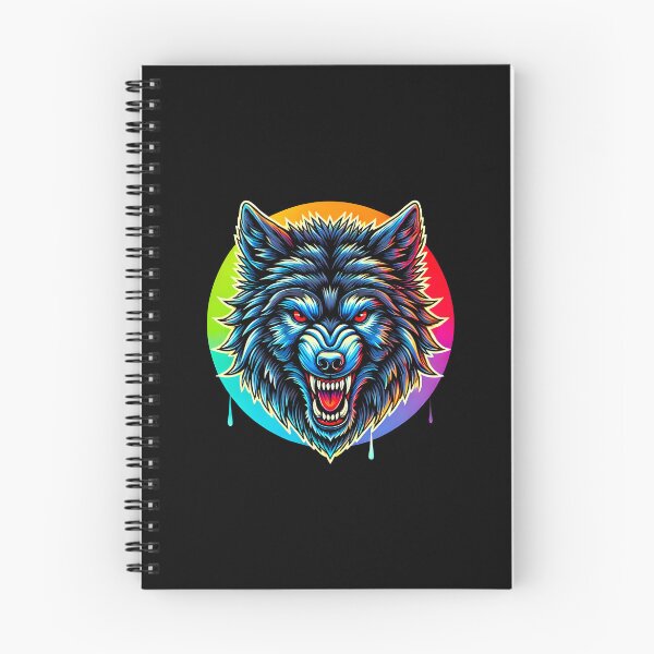 Item preview, Intense Rainbow Wolf Head with Red Eyes designed and sold by beast-net.