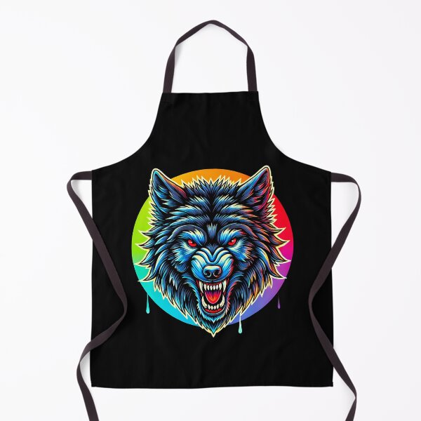 Item preview, Intense Rainbow Wolf Head with Red Eyes designed and sold by beast-net.