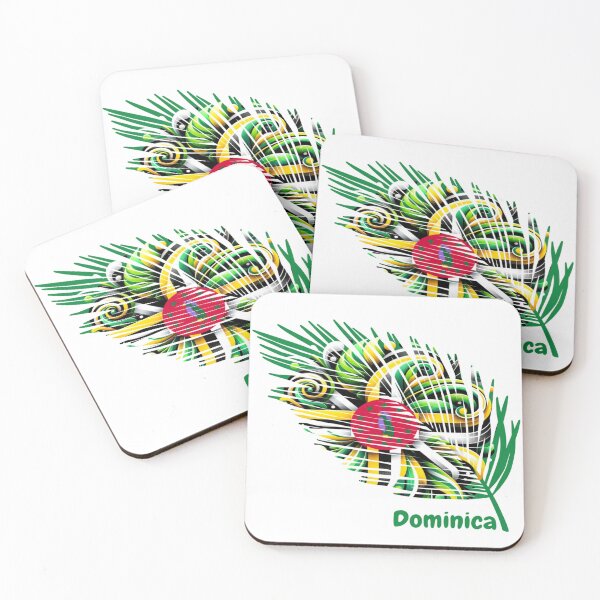 Item preview, Abstract Dominica Flag – Feather Design designed and sold by ArteJorge48.