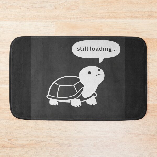 Item preview, Still Loading Turtle – Minimal Slow Life Humor Illustration designed and sold by Maverickystore.