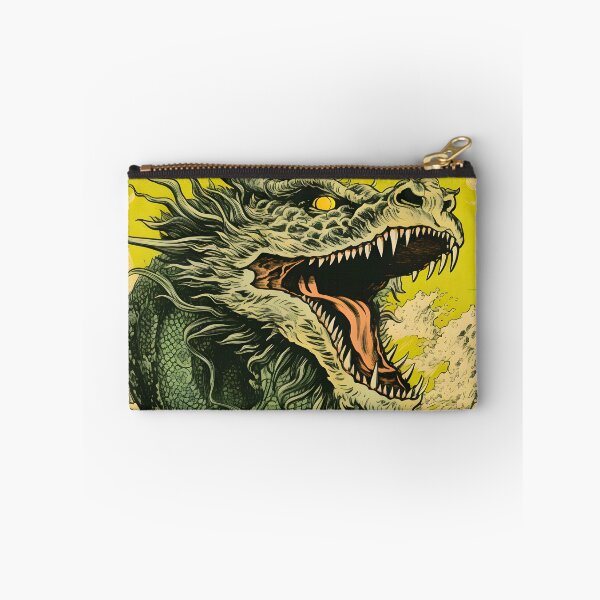 Item preview, FLUORESCENT YELLOW COMIC ILLUSTRATION OF A JAPANESE DRAGON designed and sold by infinitearte.