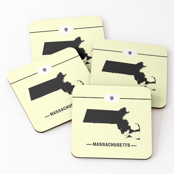 Item preview, Classic Massachusetts Outline Map, Boston, Cape Cod, and the Bay State Pride designed and sold by mashmosh.